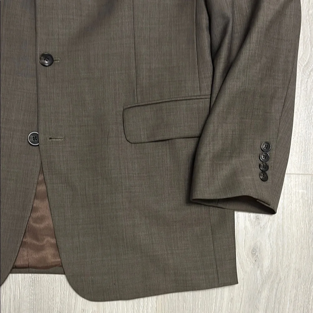 🔥BUNDLESALE 40L Stafford Brown Sport Coat Blazer Jacket with Notched Lapel Wool